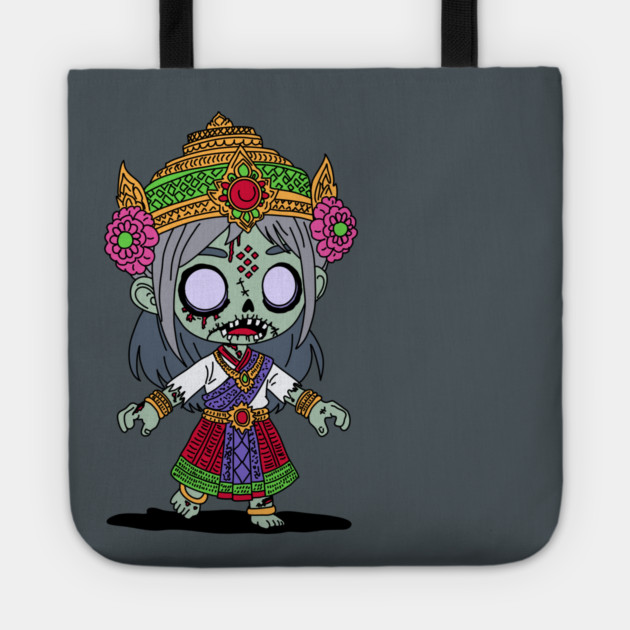 Cute Thai Zombie Tote by H. R. Sinclair