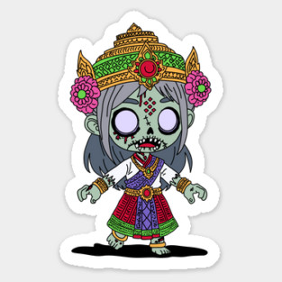 Cute Thai Zombie Sticker