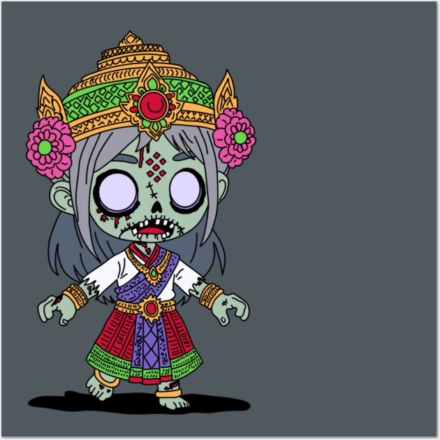 Cute Thai Zombie Wall Art by H. R. Sinclair