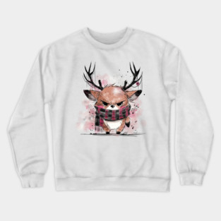 Grumpy Reindeer Crewneck Sweatshirt