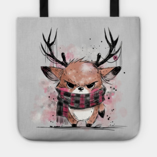 Grumpy Reindeer Tote