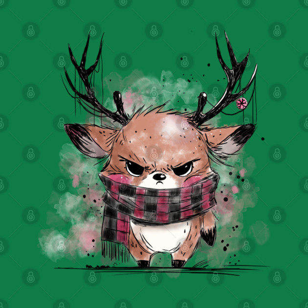 Grumpy Reindeer by H. R. Sinclair