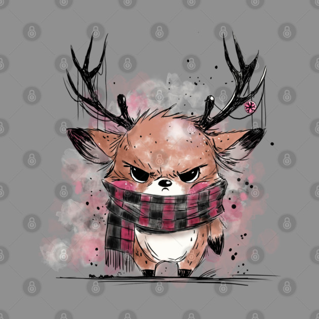 Grumpy Reindeer by H. R. Sinclair