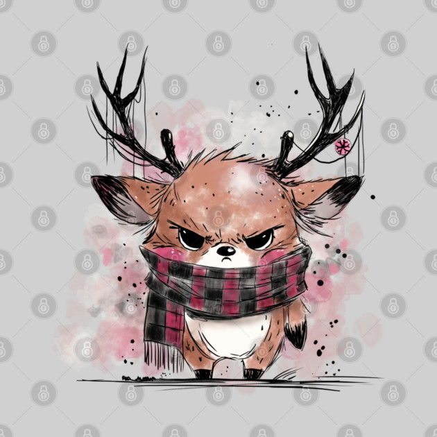 Grumpy Reindeer by H. R. Sinclair