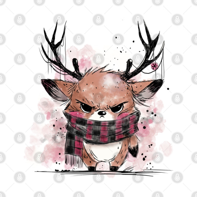 Grumpy Reindeer by H. R. Sinclair