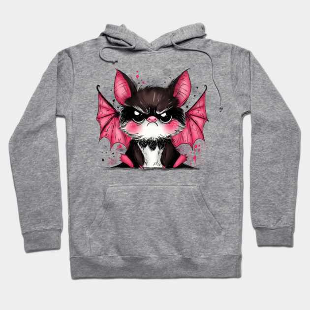 Grumpy Bat Hoodie by H. R. Sinclair