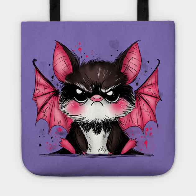 Grumpy Bat Tote by H. R. Sinclair