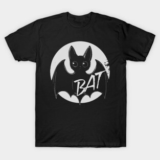 B for Bat - Alphabet Animal Letter B - Dark Academia T-Shirt