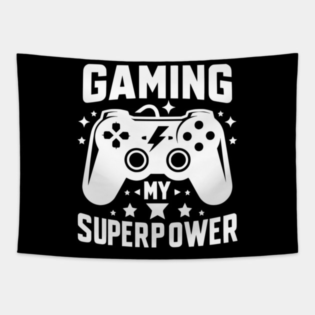 Gaming My Superpower Tapestry by Frank Ring