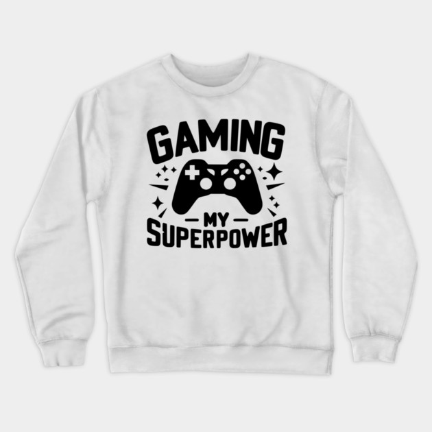I’d Rather Be Gaming Crewneck Sweatshirt by Frank Ring
