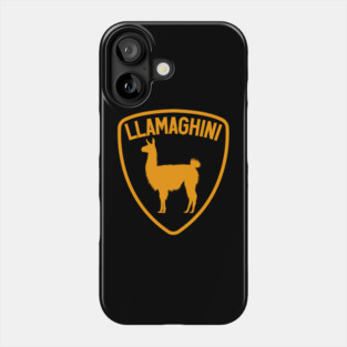 Funny Llamaghini parody design Phone Case