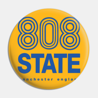 808 State Blue (fanmade merchandise) Pin