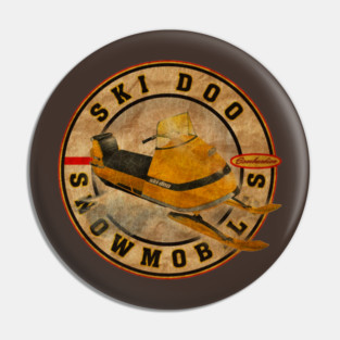 Retro Style - Ski Doo vintage Snowmobiles 1950 Pin