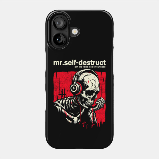 Mr. SELF-DESTRUCT Phone Case by artslaves