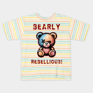 Bearly rebellious! Kids T-Shirt