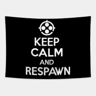 Keep Calm and Respawn Tapestry