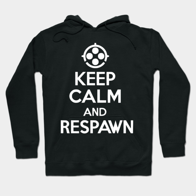 Keep Calm and Respawn Hoodie by Frank Ring