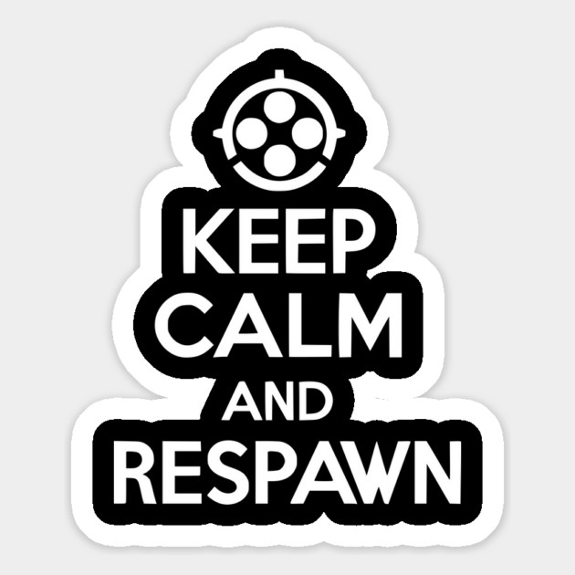 Keep Calm and Respawn Magnet by Frank Ring
