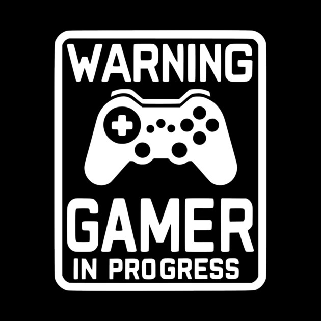 Warning Gamer in Progress by Frank Ring