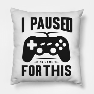 I Paused My Game for This Pillow