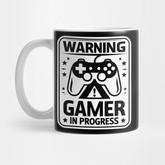 Warning Gamer in Progress by Frank Ring