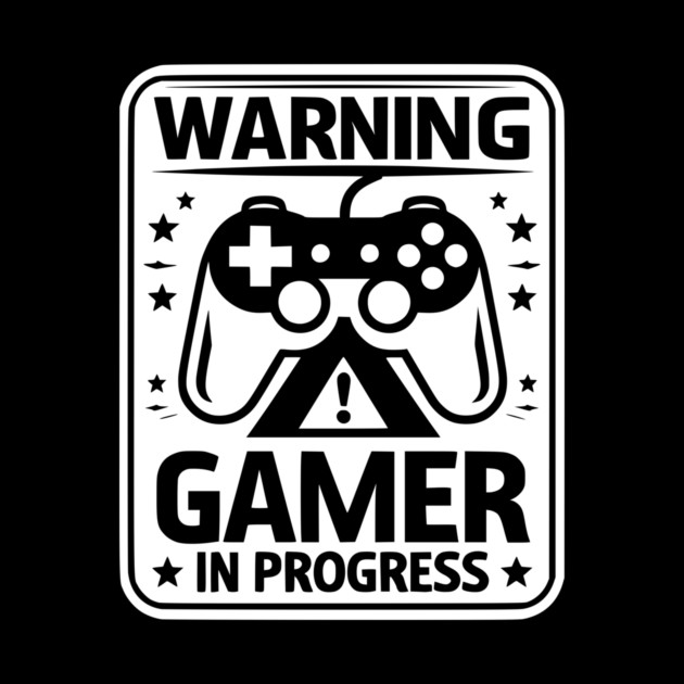 Warning Gamer in Progress by Frank Ring