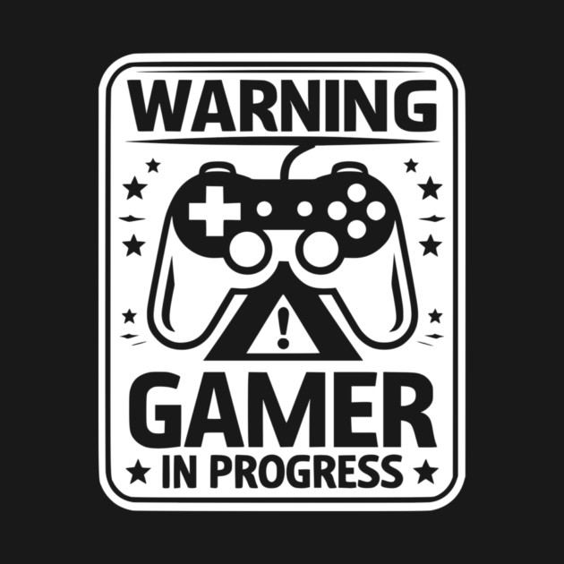 Warning Gamer in Progress by Frank Ring