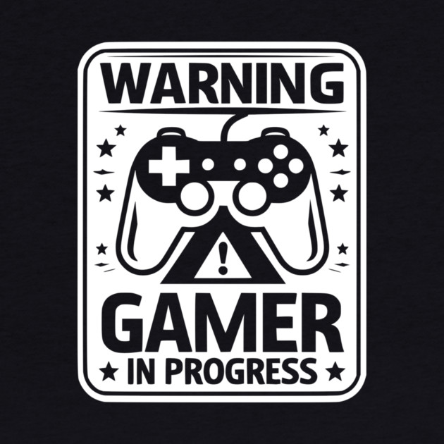 Warning Gamer in Progress by Frank Ring
