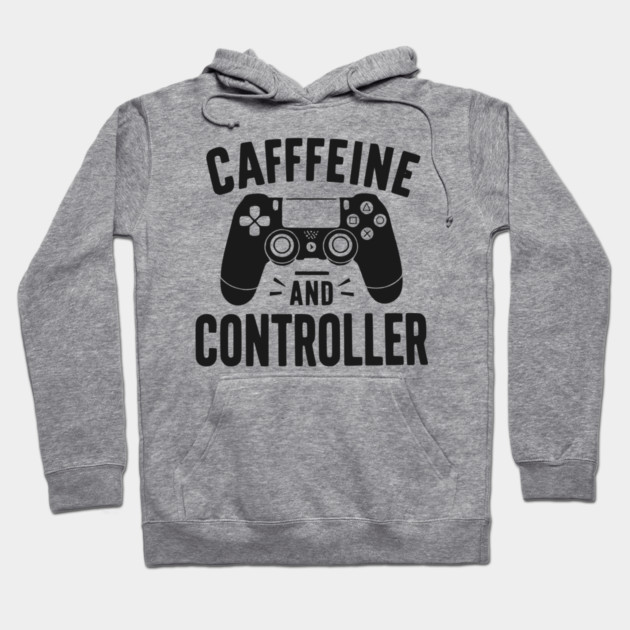 Caffeine and Controller Hoodie by Frank Ring