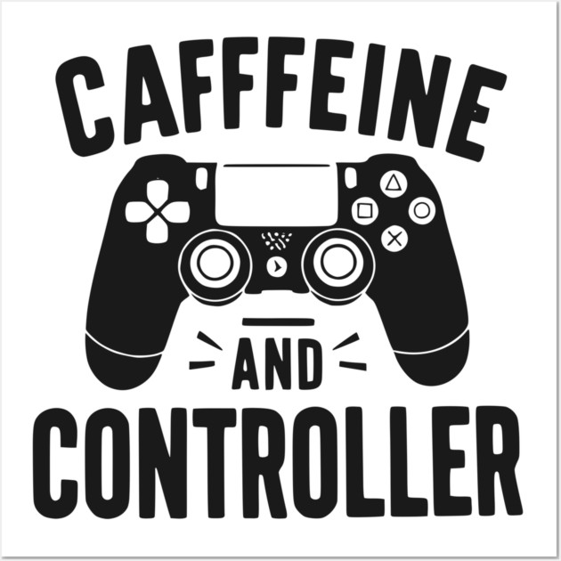 Caffeine and Controller Wall Art by Frank Ring