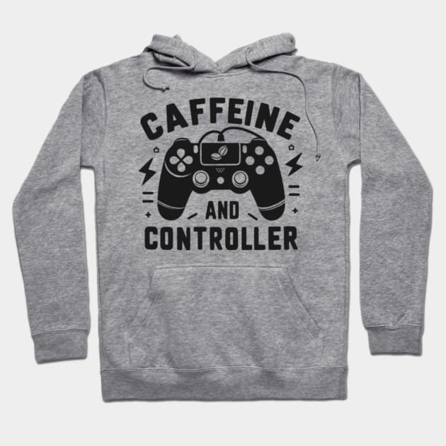 Caffeine and Controller Hoodie by Frank Ring