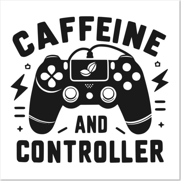 Caffeine and Controller Wall Art by Frank Ring