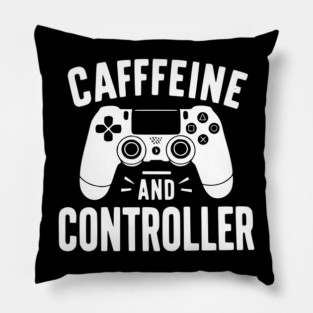 Caffeine and Controller Pillow
