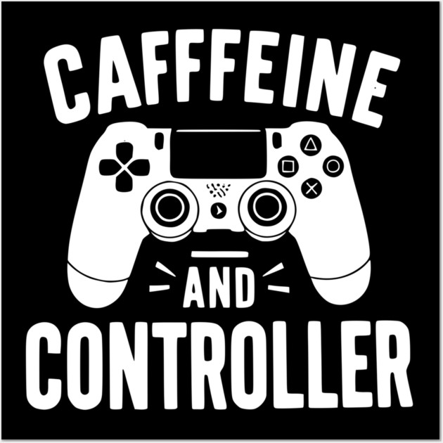 Caffeine and Controller Wall Art by Frank Ring