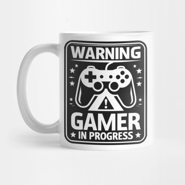 Warning Gamer in Progress by Frank Ring