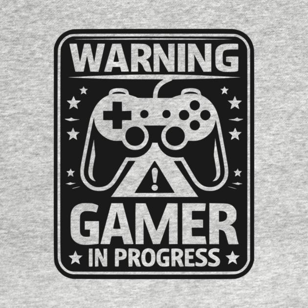 Warning Gamer in Progress by Frank Ring