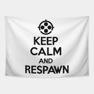 Keep Calm and Respawn Tapestry