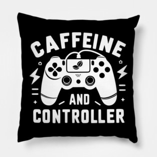 Caffeine and Controller Pillow