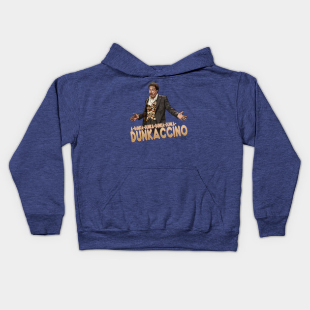 Dunka-Dunka-Dunkaccino Kids Hoodie by 51Deesigns