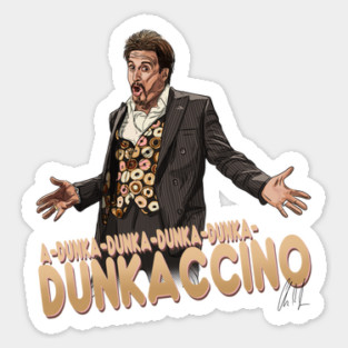 Dunka-Dunka-Dunkaccino Sticker