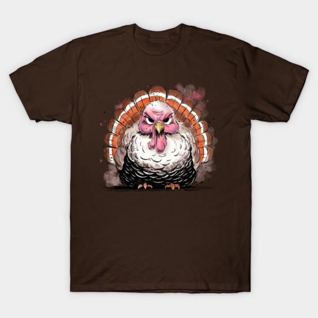 Grumpy Turkey T-Shirt by H. R. Sinclair