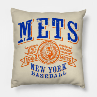 Mets Vintage Baseball Pillow