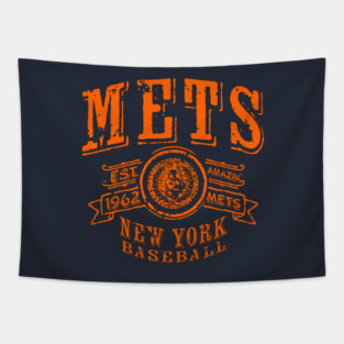 Mets Vintage Baseball Tapestry