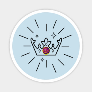 FirstClassQueen Crown Magnet
