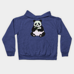 Panda Bear Eating Kids Hoodie