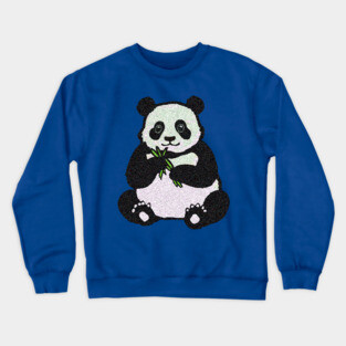 Panda Bear Eating Crewneck Sweatshirt