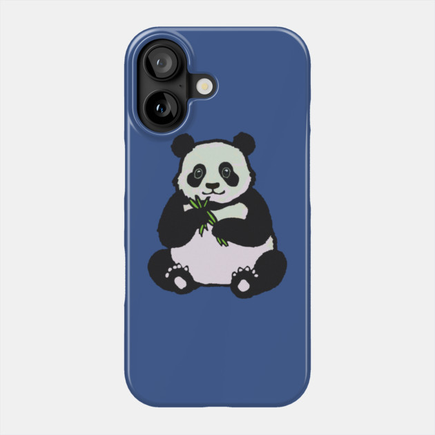 Panda Bear Eating Phone Case by DonWillisJrArt