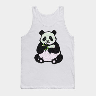 Panda Bear Eating Tank Top