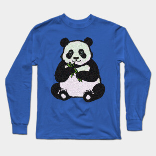 Panda Bear Eating Long Sleeve T-Shirt