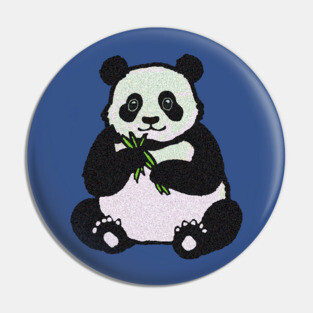 Panda Bear Eating Pin